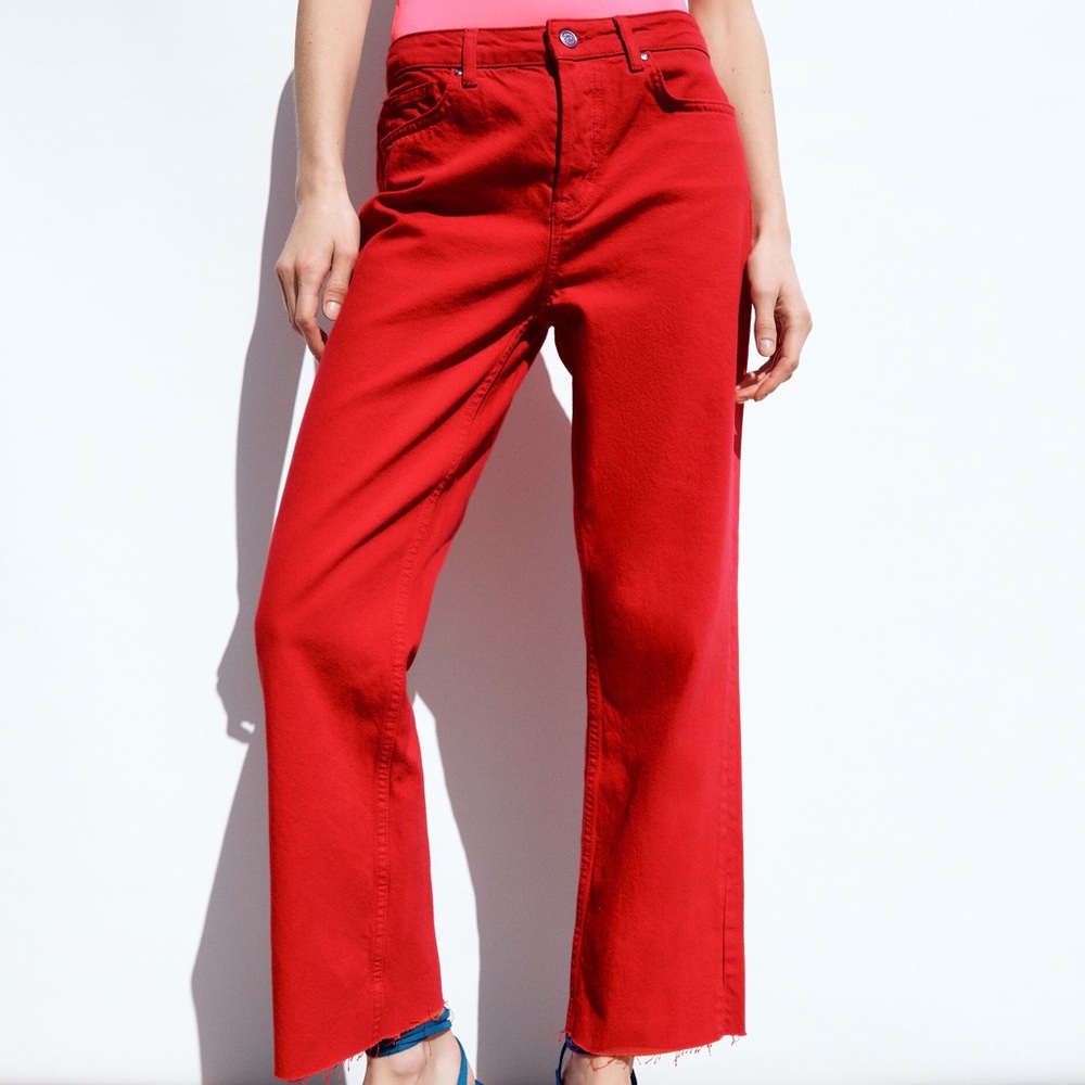 ZARA Z1975‎ MID RISE STRAIGHT JEANS